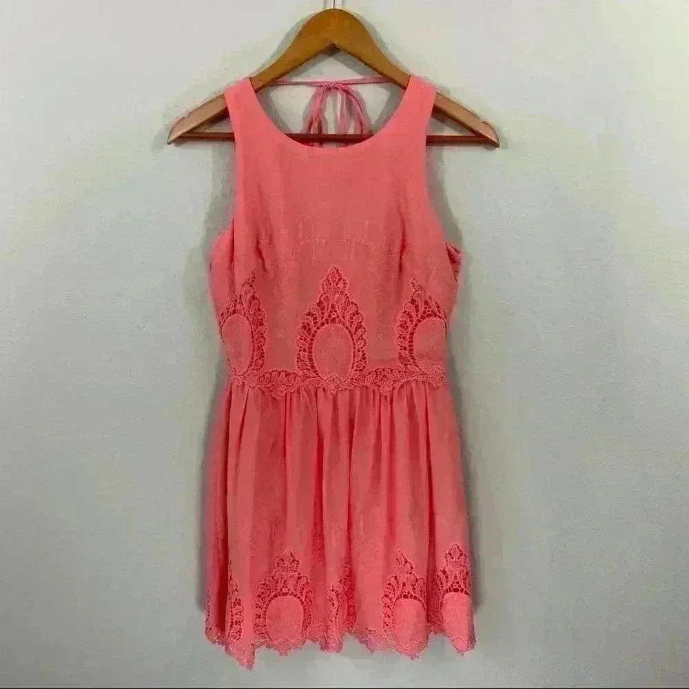 Want and Need coral dress